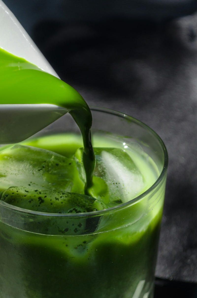 Morning green water